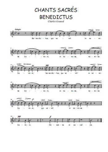 Chants sacrés 9. Benedictus